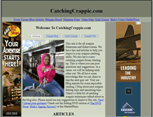 Tablet Screenshot of catchingcrappie.com